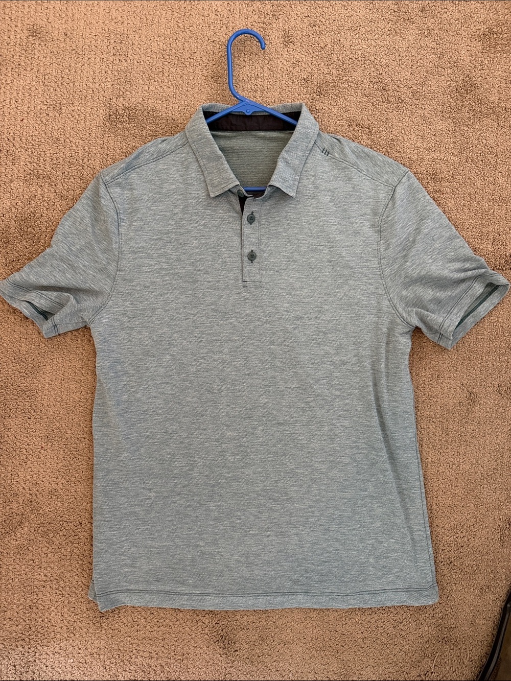 lululemon athletica Men's Heather Grey Polo